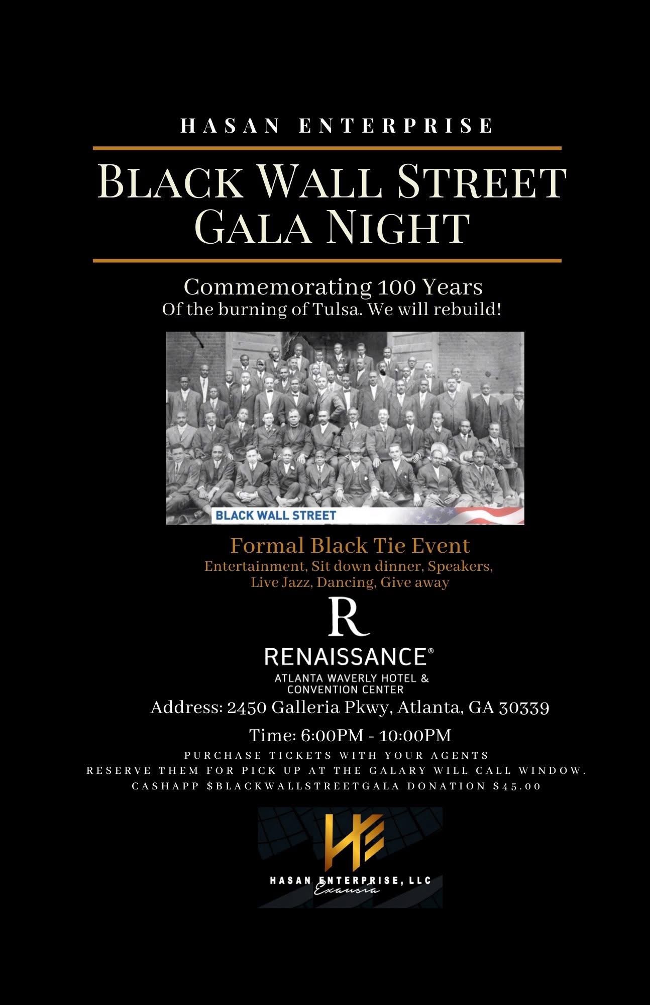Black Wall Street Gala Night — Hasan Enterprise